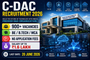 C-DAC Recruitment 2026 Notification for Project Engineer and Project Associate Posts