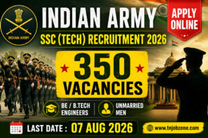 Indian Army SSC Technical Recruitment 2026 Notification for 350 Engineering Vacancies Apply Online
