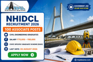 NHIDCL Associate Recruitment 2026 Notification for 100 Associate Posts Apply Online