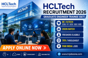 HCLTech Graduate Engineer Trainee Recruitment 2026 Notification for BE BTech Freshers