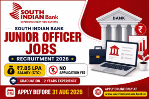South Indian Bank Recruitment 2026 Junior Officer Business Promotion Officer Jobs