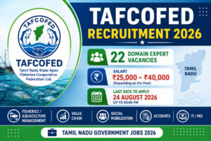 TAFCOFED Recruitment 2026 – 22 Domain Expert Vacancies