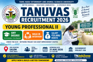 TANUVAS Young Professional II Recruitment 2026 Notification for Any Degree Candidates