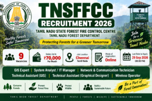TNSFFCC Recruitment 2026 – Tamil Nadu Forest Department 9 Vacancies