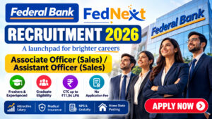 Federal Bank Recruitment 2026 FedNext Jobs for Freshers and Experienced Graduates